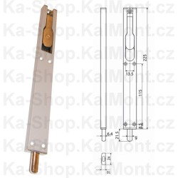 Zástrč S 3007.01 - 225 x 24 x 10 mm pro okno a dveře (na obj.)