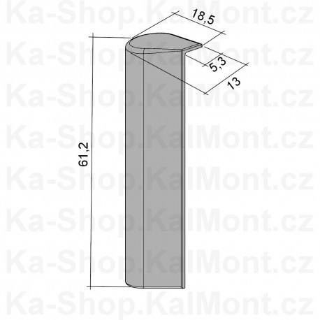 Krytka pantu Maco dolní na plastové okno a balkon