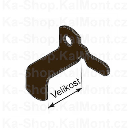 Kovový háček na okenní síť proti hmyzu
