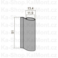 Krytka pantu Siegenia Titan na plastové okno a balkon, horní křídlová