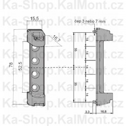 Pant Maco horní rámový čepy 7 120 kg plastové okno balkon W 21914 S 52481