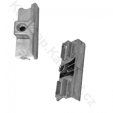 Protiplech, rámový uzávěr Roto NT 383341 pro dřevěný profil Euronut, drážka 8,4 mm