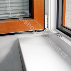 Omezovač otevření na plastové a dřevěné okno, zarážka StOpWin (T)