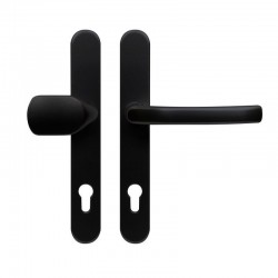 Bezpečnostní dveřní kování klika - madlo 92, černé, štítek 36 mm