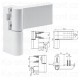 Pant Roto DLS 150 P 20 - 23,5 mm, bílý pro PVC plastové dveře, HB 102