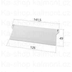 Závaží těžítko vertikální žaluzie pro lamely široké 127 mm