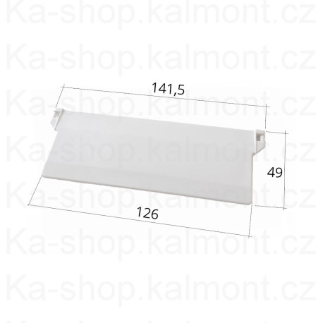 Závaží těžítko vertikální žaluzie pro lamely široké 127 mm