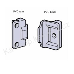 Pant přítlačný skrytý pro PVC okno a balkon, KBE 76, Komerling 76, Roplasto 4K,7001 AD,MD, Trocal 76