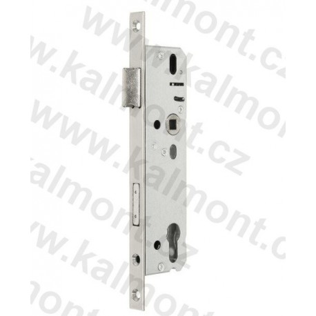 Dveřní zámek krátký 92-45-08 čelo 16mm pro PVC plastové a dřevěné euro dveře