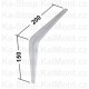 Konzole podpěra bílá 200 x 150 mm, konzol držák pro polici, regál, parapet